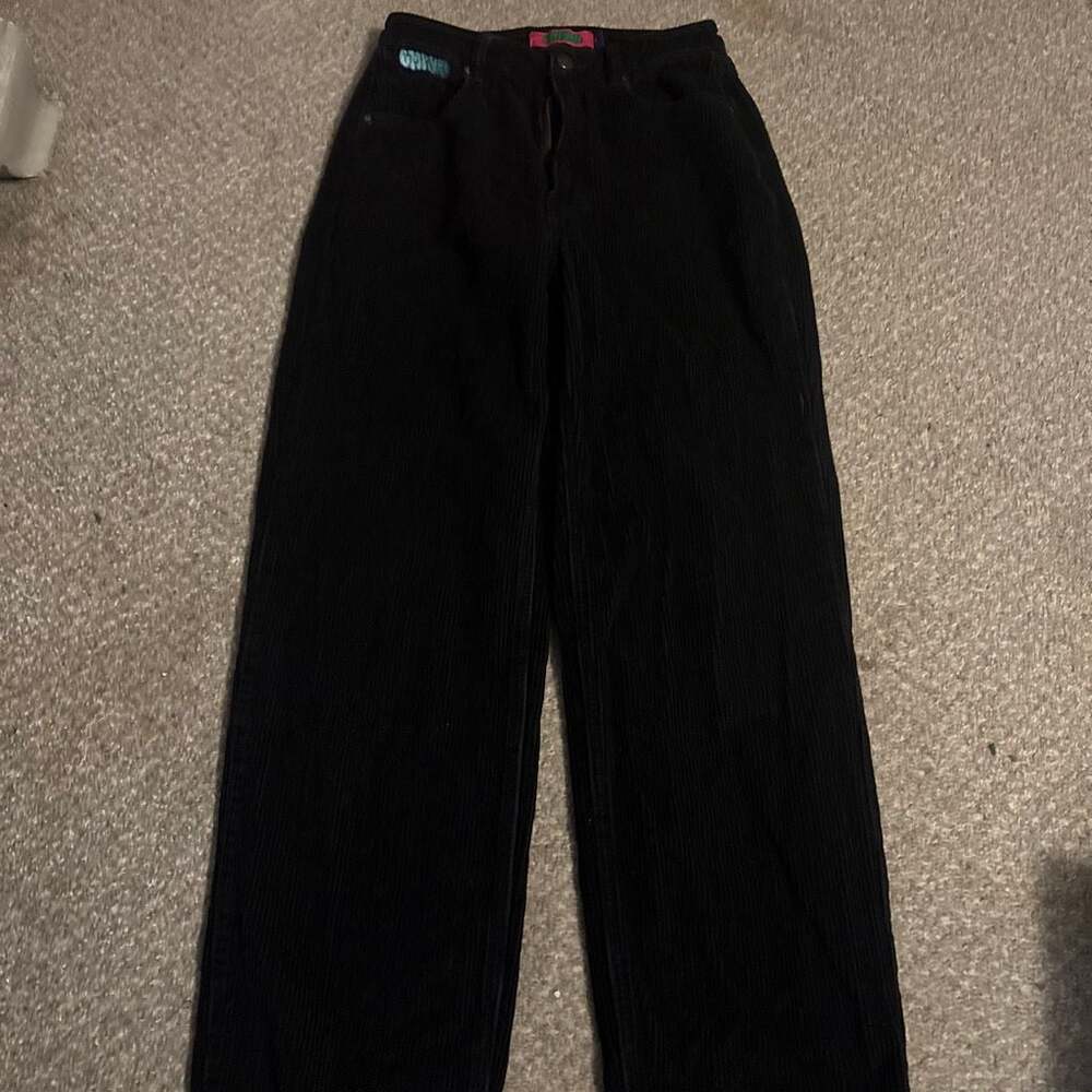 Empyre Black Corduroy Baggy Fit Pants